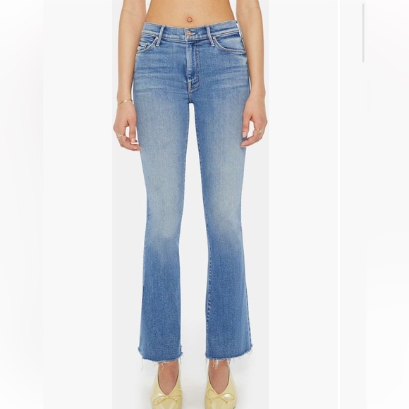 MOTHER Light Blue Wide Leg Jeans - Picture 6 of 6